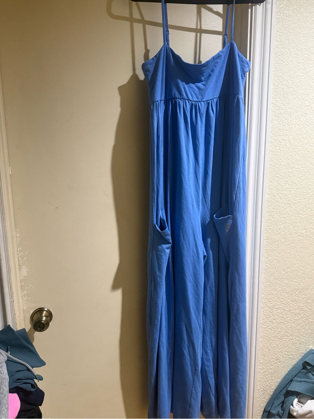 Free People Hot Shot Strappy Onesie Cobalt Blue Size XL NWT - Picture 8 of 12